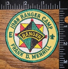 Frank D Merrill 1988 Ranger Camp Boy Scout BSA Ranger Patch picture