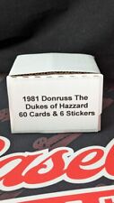 1981 Donruss The Dukes of Hazzard Complete 60 Card Set & 6 Stickers picture