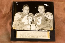 Doc Blanchard & Charles Trippi All-Stars Chicago IL 7½x7¾ 1947 AP Wire Photo HOF picture