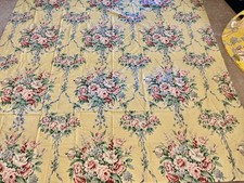 Vintage Ralph Lauren Evelyn Floral Fabric Dead stock 110” X 86” picture