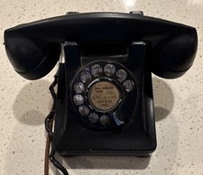 Vtg Bell Western Electric Bakelite Rotary Desk Phone W/ F1 Handset For Parts |W picture