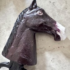Horse Head Bottle Opener Cast Iron Painted Heavy Vintage Antique Style Rustic 5