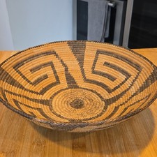 Antique/Vintage Pima (Akimel O'odham) Coiled Basket Bowl picture