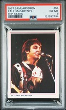 1987 Samlarserien Pop Stars PAUL MCCARTNEY #54 PSA 6 Pop 1 highest Beatles picture