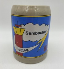 German Beer Stein Sembacher flugtag 83 Vintage Colorful 1 pint picture
