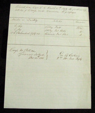 CIVIL WAR STATEN ISLAND NEW YORK CIVIL WAR CAMP MCLELLAN GARRISON RECEIPT 1861 picture
