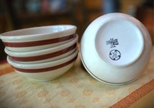 Vintage 1955 Syracuse China, GE General Electric bowls, set of 4, Schenectady NY picture