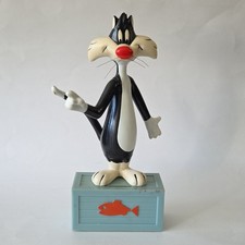 VTG 1971 Looney Tunes Sylvester the Cat Coin Piggy Bank, R. Dakin Co. Hong Kong picture