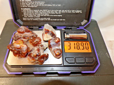 6 Pcs Fire Agate Rough, Deer Creek (Arizona) High Grade - 318.9 Ct. picture