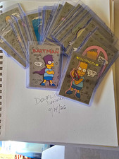 1990 Topps The Simpsons Complete W/ 22 card sticker set, and 88 card base set picture