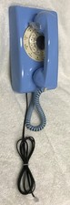 Vintage 1950s STROMBERG CARLSON S-C 554B (3-58) BLUE Rotary Wall Mount Telephone picture