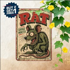 Waterproof Retro Cartoon Comic Illustration Metal Tin Sign Room Wall Plaque picture