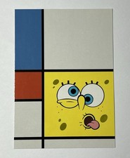 2009 Topps SpongeBob SquarePants #13 Composition in Red, Blue and Sponge S2 Card picture