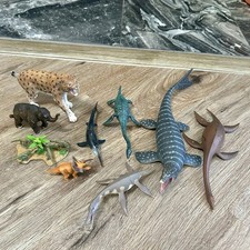CollectA Lot of 9 Dinosaur Figures Prehistoric Models Mosasaurus Hypsilophodon picture