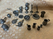 Franklin Mint Colonial American Pewter Miniature Collection 24 Piece picture