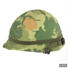 Vietnam War US M1 Helmet with Mitchell Cover picture