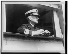 Admiral William Adger Moffett USS Arkansas 1910s Officers Deck Portrait picture