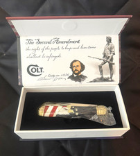 RARE Colt CT-713 2nd Amendment Series Mother of Pearl Eagle Pocketknife Mint NOS picture