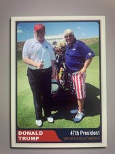 Donald Trump 2025”47“ Custom ACEO With John Daly picture