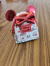 Disney Hallmark Holiday Ever After Mini Loungefly Bag Charm Mickey Minnie NWT picture