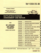 682 Page 1983 TM 9-2350-255-BD M1 ABRAMS TANK Battlefield Damage on Data CD picture