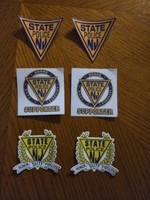  6 Pc - NJ STATE POLICE Supporter Lot -UV Vinyl Decals  picture