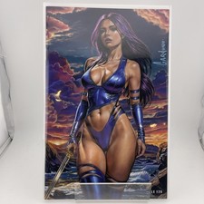Cyan Assassin Psylocke Virgin Cover A Signed By Victor Garduno NM w/COA picture