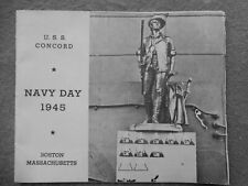 USS Concord (CL10) 1945 Navy Day Welcome Aboard Flyer picture