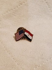 Historic Republic of Egypt (1972-1984) / USA Dual Flag Lapel / Hat Pin picture