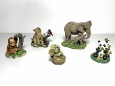 nice lot of Vintage Hamilton Collection - Elephants,Orangutan, Wolf, Robin,Panda picture