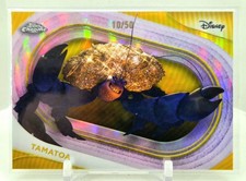 2025 Topps Chrome Disney Tamatoa TRUE Gold Refractor 10/50 SP Moana SO SHINY picture
