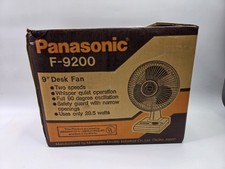 NEW Vintage PANASONIC F-9200 2 Speed Oscillation Desk Fan 9