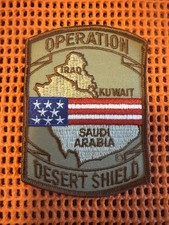 Original USA Operation Desert Shield Commemorative Embroidered Patch picture