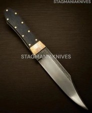 Coffin Handle Bowie Knife Custom Handmade Carbon Steel Hunting Survival Knife picture