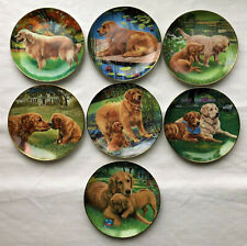 Danbury Mint Ltd Edition Golden Retrievers Collection Plates by Patricia Bourque picture