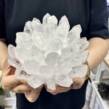 2.9LB New large Find White PhantomQuartz Crystal Cluster MineralSpecimen picture