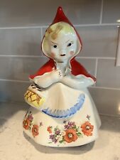 Vintage 1940’s Hull Pottery Little Red Riding Hood Cookie Jar #135889 picture
