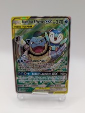 Pokémon TCG Blastoise & Piplup GX 215/236 Holo Cosmic Eclipse 2019  picture