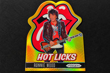 2025 Panini Prizm Rolling Stones Ronnie Wood Hot Licks Gold Die-Cut 04/10 #11 picture