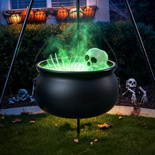 Large Witches Cauldron Halloween Decorations Outdoor, 12.6