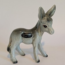 Vintage Coopercraft Ceramic Grey Donkey Figurine Made in England 5