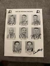 1997-98 Indiana Pacers Photos Signed Autograph: Six Autos picture