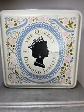 The Queen's Diamond Jubilee 2012 EMPTY Collectable Tin Container Display picture