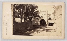 BISKRA Algeria CDV - rare c1875 Serrault albumen photo - Sahara NORTH AFRICA picture