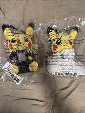 Pokemon Center Pikachu Wedding Dress & Tuxedo Bride & Groom Plush Set New Sealed picture