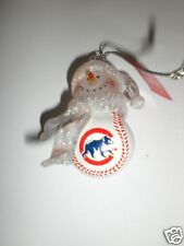1~ Chicago Cubs Mini Baseball Christmas Ornament picture