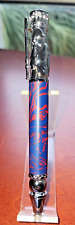 Atlanta Braves Bolt Action Baseball Ballpoint Pen With Blue/Red-Chrome Detail picture