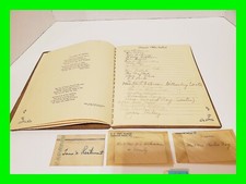 Vintage/Antique 1940s Altoona Crematory Altoona, PA Funeral Ledger Sign In Book picture