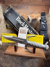 1985 Buck BuckMaster 184 Survival Knife w/ Sheath Outer Box and Box & Paperwork picture