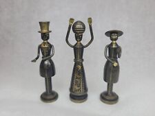 3 Vintage Brass Bible Figures by Hans Teppich Rachel Boucher & Chassid picture